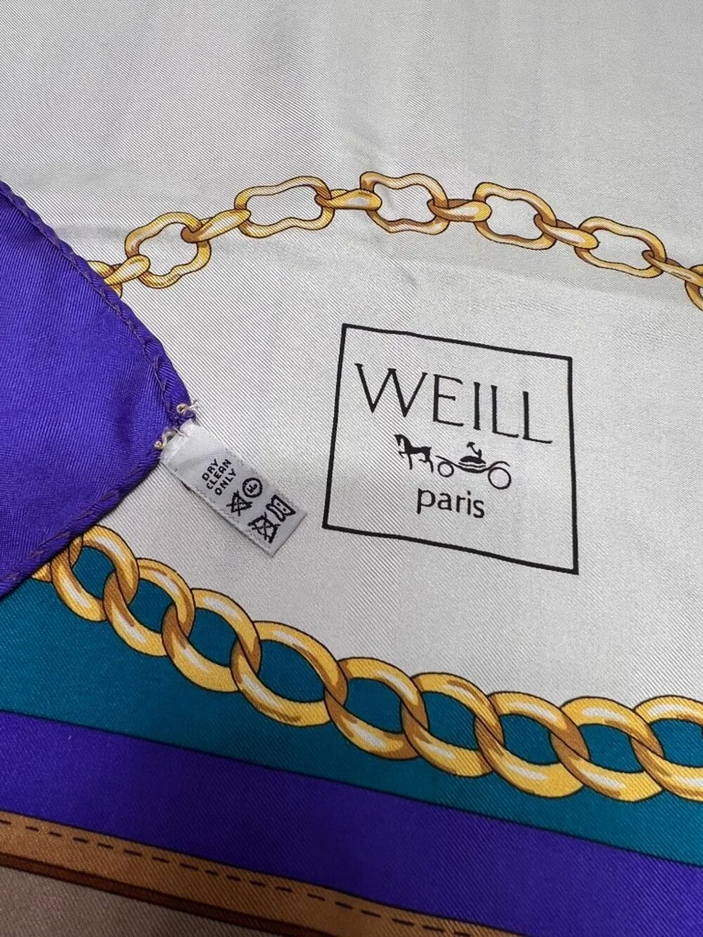 VGT Weill Paris Scarf Shawl Silk 34